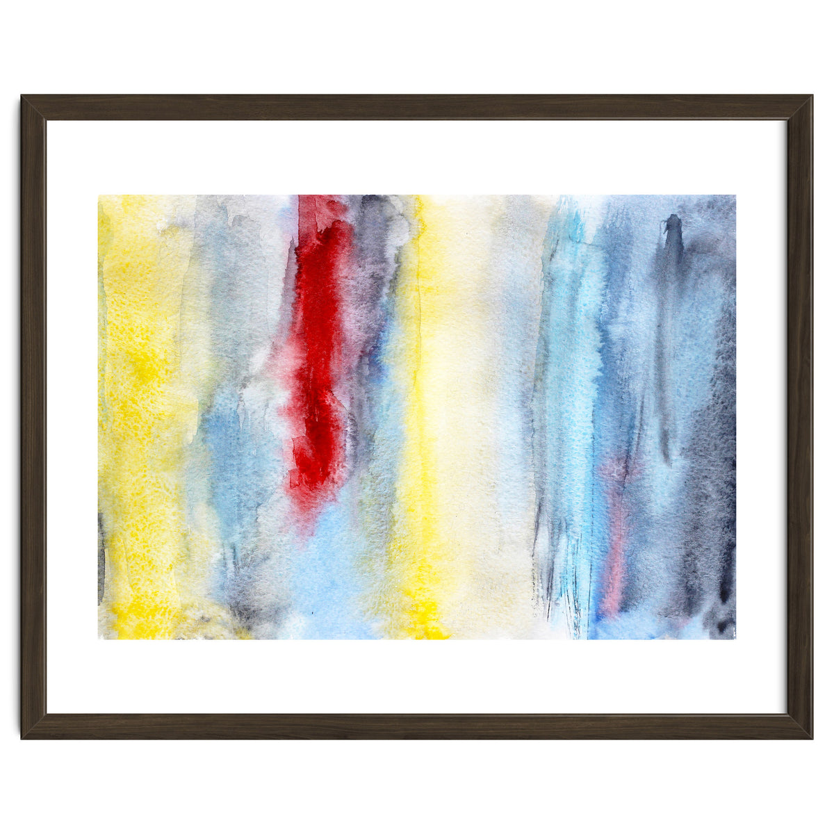 Touch of red || abstract watercolor