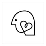Head Heart_White (Print Only) thumbnail