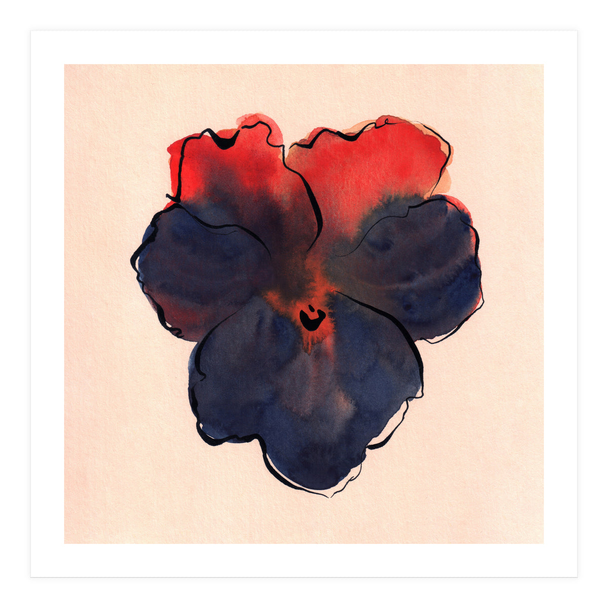 Blue Pansy (Print Only)