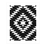 Urban Tribal Pattern No.14 - Aztec - Black Concrete (Print Only) thumbnail