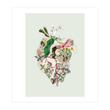 Vintage Botanical Heart - Green (Print Only) thumbnail
