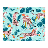 Cheetahs In The Grapefruit Grove, Tropical Jungle bohemian Wildlife, Tiger Wild Cat Nature Forest (Print Only) thumbnail