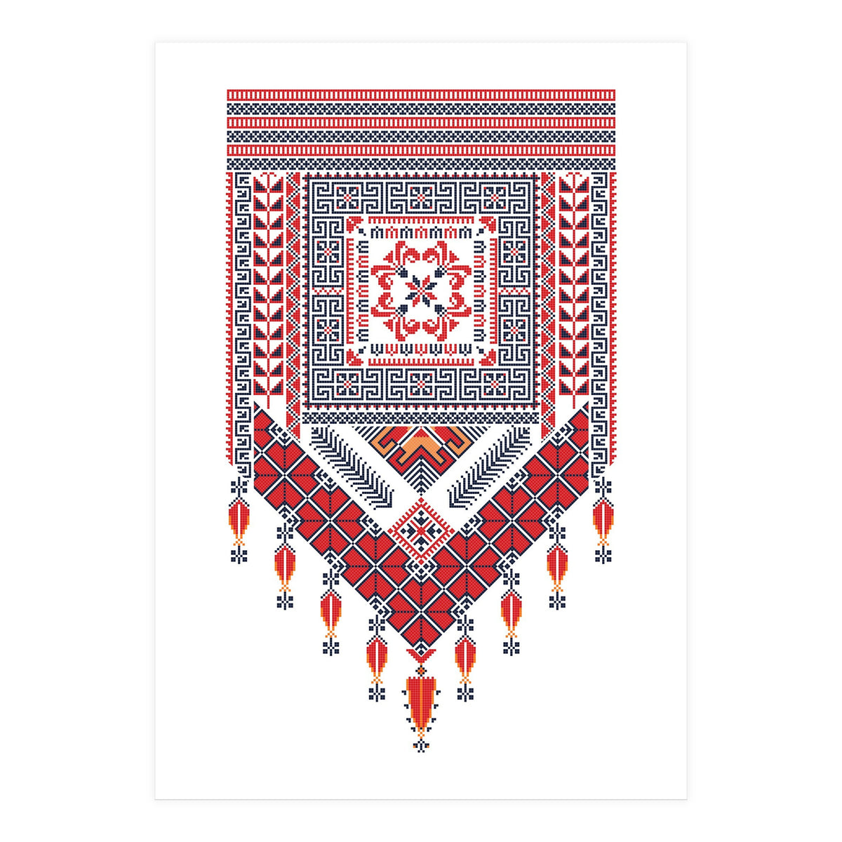 Tatreez Ornament 22 (Print Only)