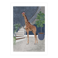 Giraffe in a Victorian House (Print Only)