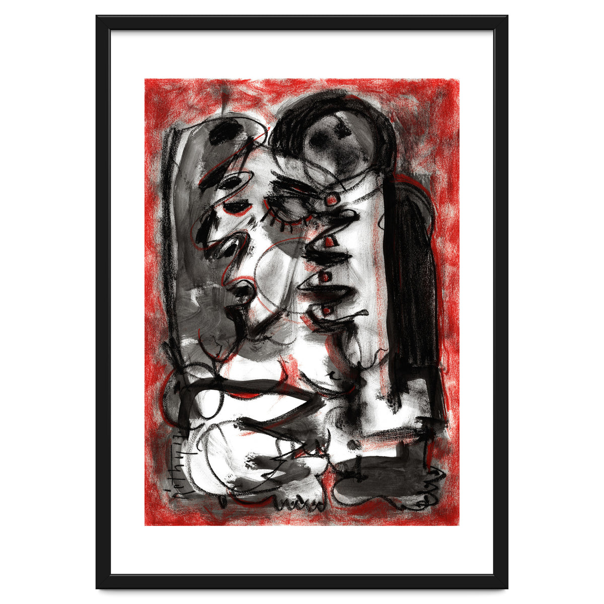 Shame - white background