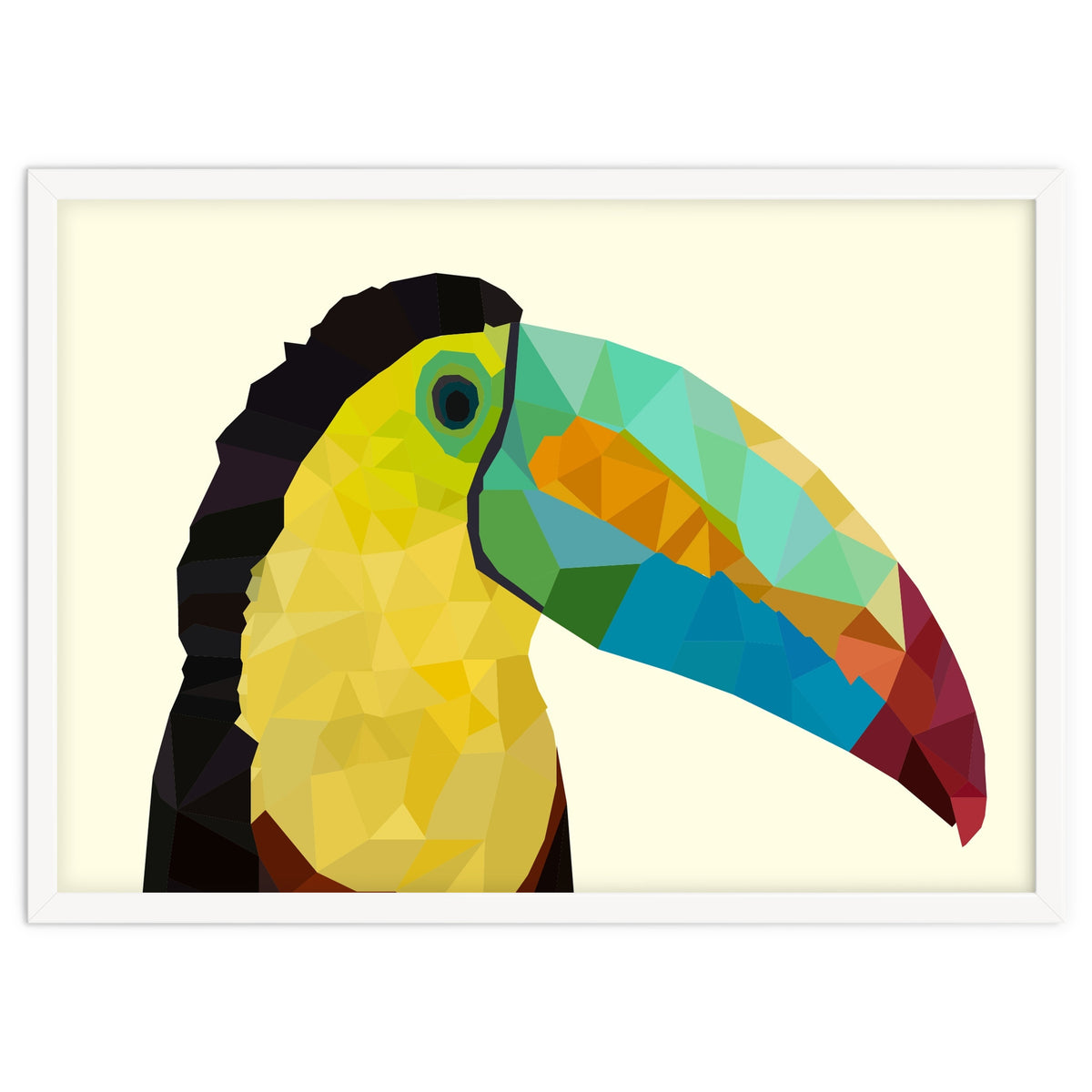 Toucan Bird Low Poly Art