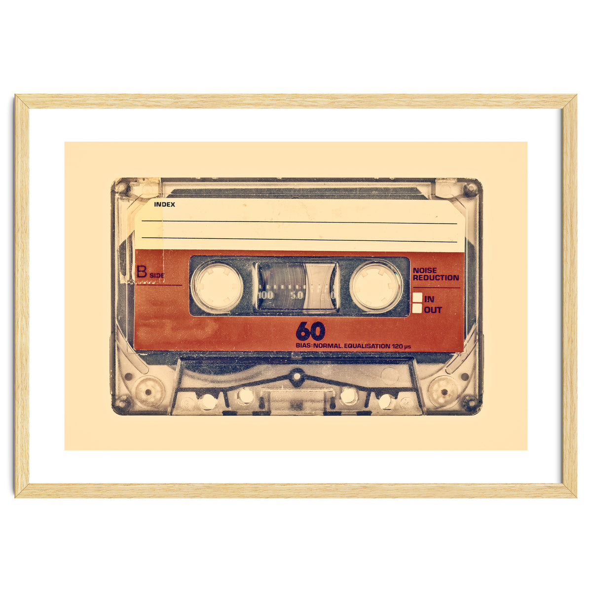 The retro audio compact cassette