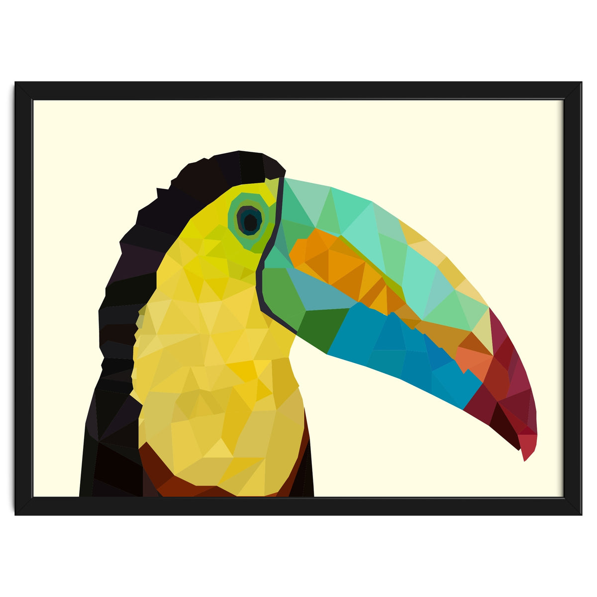 Toucan Bird Low Poly Art