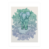Emerald Elephant in the Lilac Evening (Print Only) thumbnail