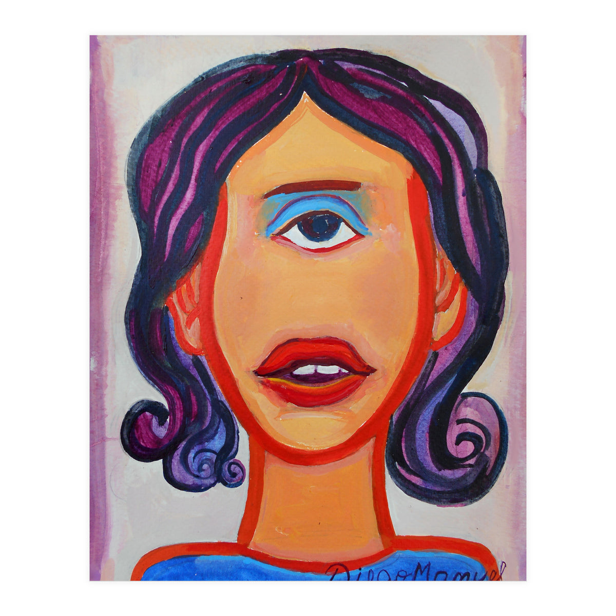 Cabeza De Mujer (Print Only)