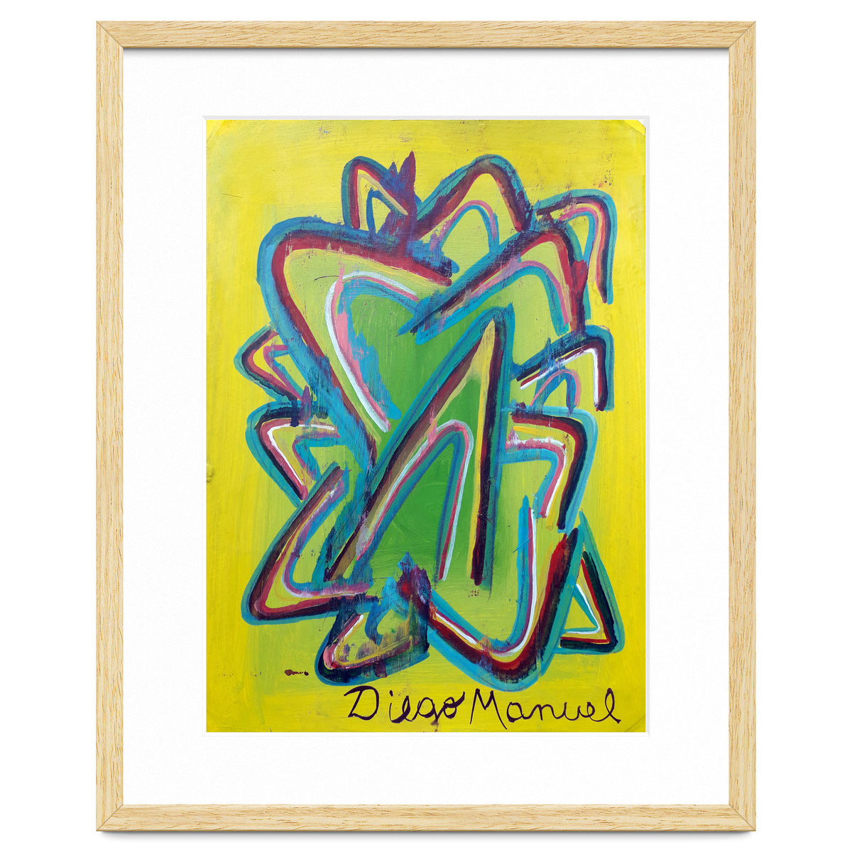 Forma Celeste Sobre Amarillo 2