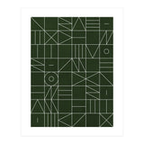 My Favorite Geometric Patterns No.6 - Deep Green (Print Only) thumbnail
