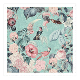 Pastel Hummingbirds Square (Print Only) thumbnail