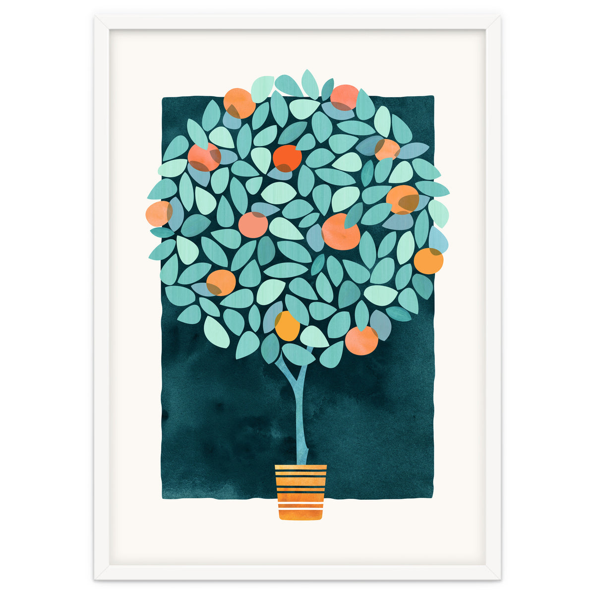 Orange Tree At Midnight