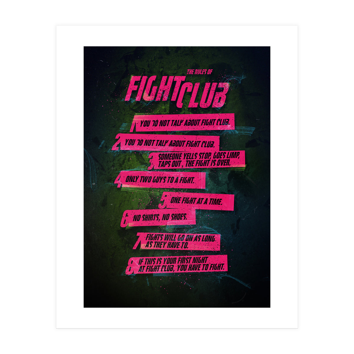 Fight Club Rules (Print Only)