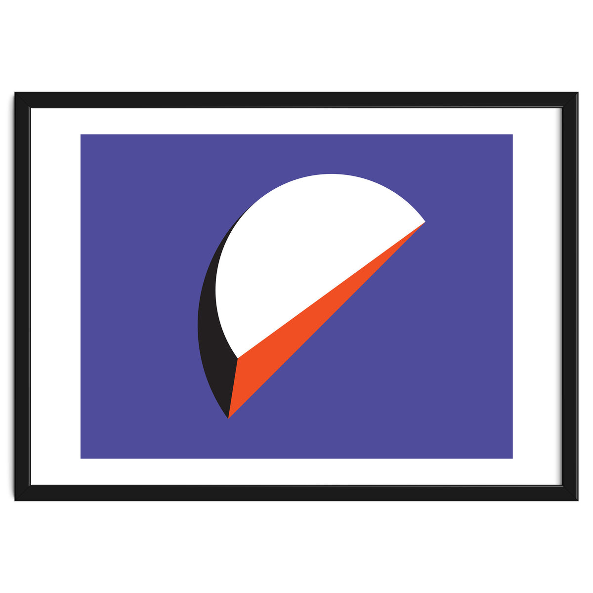 Geometric Shapes No. 37 - orange & purple