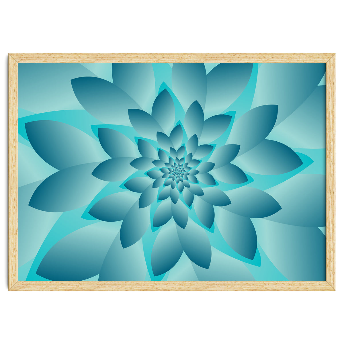 Abstract Modern Optical Illusion Floral Design Art