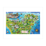 Yucatan Map Illustration (Print Only) thumbnail