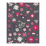 Spring Folk Floral Grey (Print Only) thumbnail