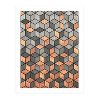 Concrete and Copper Cubes (Print Only)