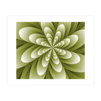 Abstract Optical Illusion Flower  (Print Only)