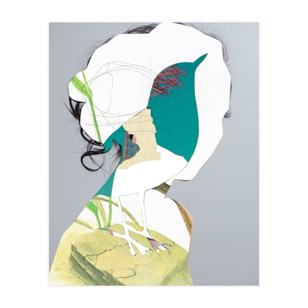 Her Voice Sounds Like A Bird (Print Only)