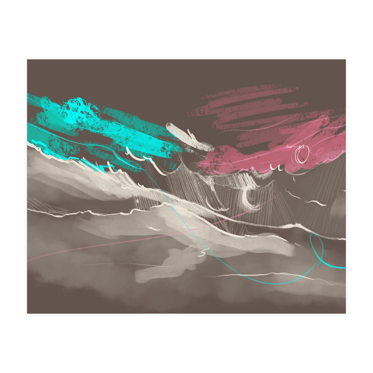 Teal in the sky (Print Only)