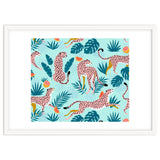 Cheetahs In The Grapefruit Grove, Tropical Jungle bohemian Wildlife, Tiger Wild Cat Nature Forest thumbnail