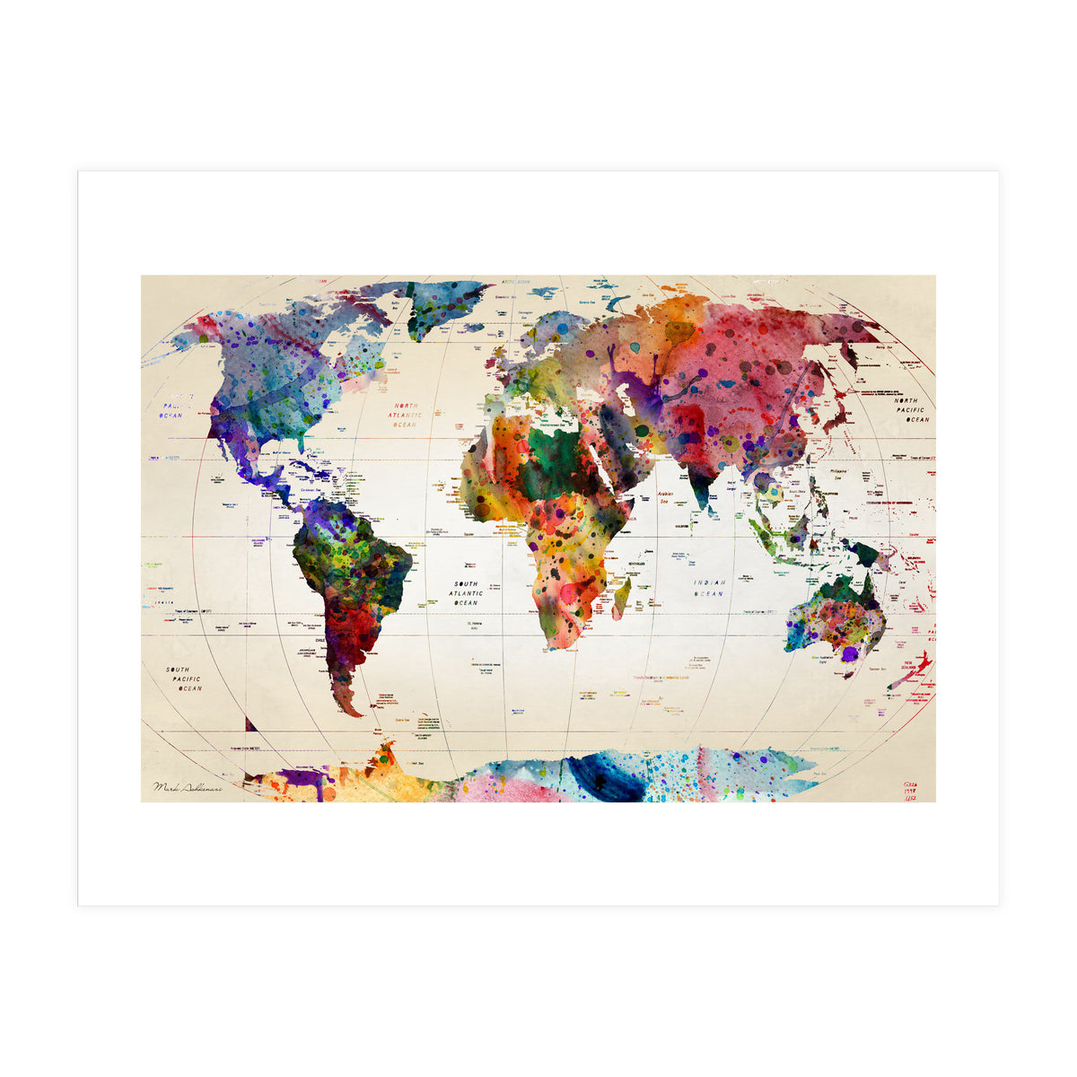 Map Of The World 2 (Print Only)
