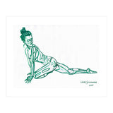 Pigeon Pose in Green (Print Only) thumbnail