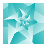 Bluish Trendy Triangle Pattern (Print Only) thumbnail