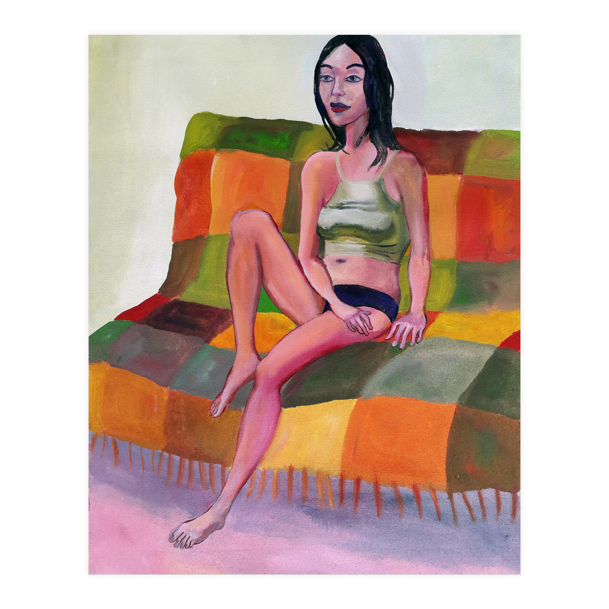 Chica En El Futon (Print Only)