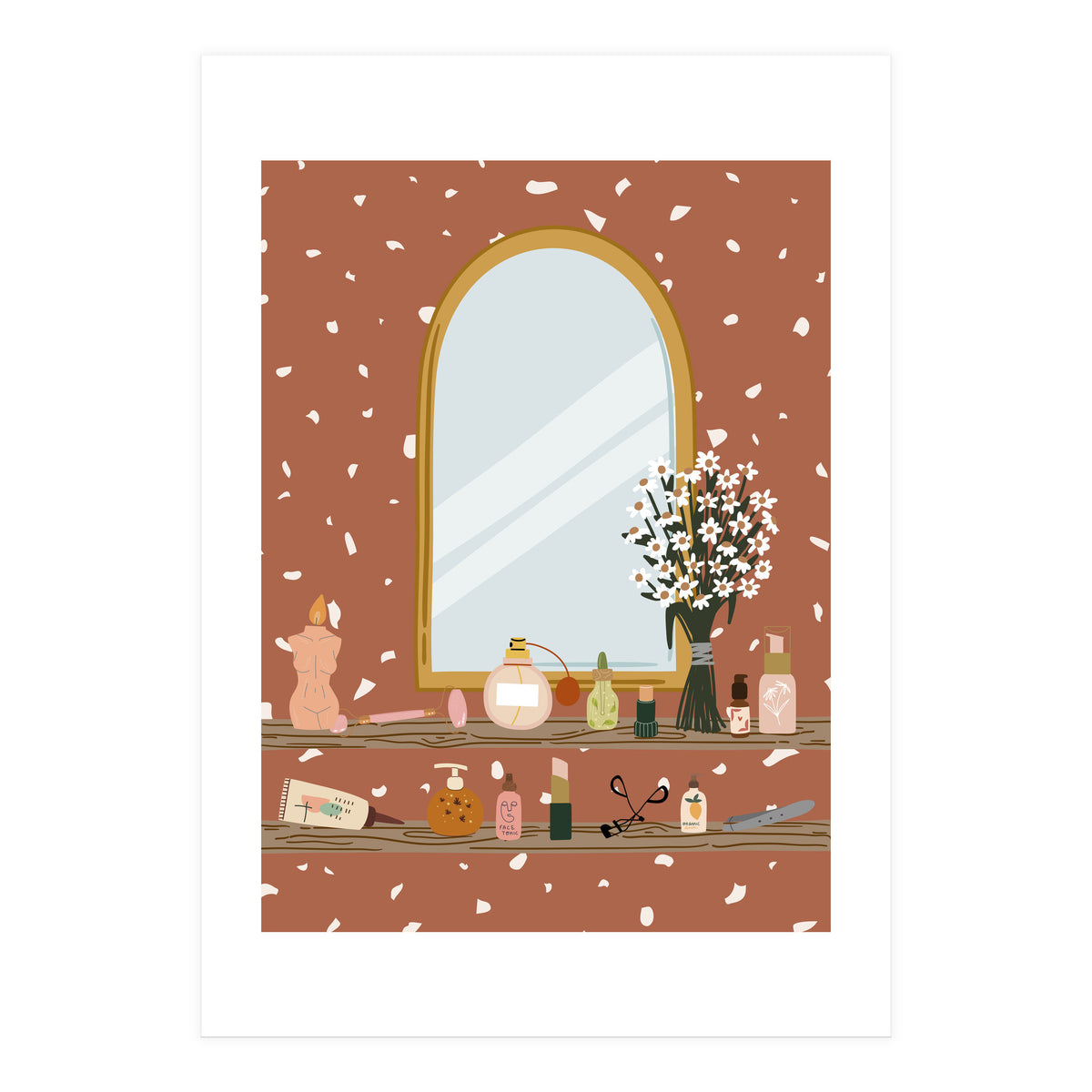 Terrazzo Vanity Decor (Print Only)