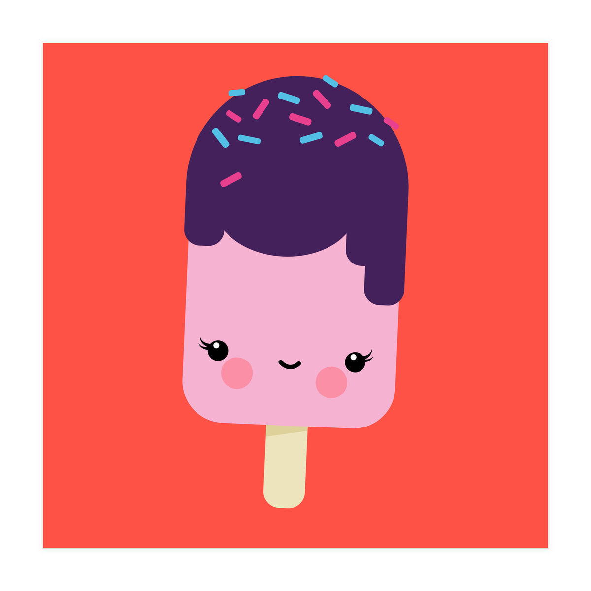 Sweet Kawaii Ice Cream (Print Only)