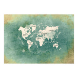 World Map White Green (Print Only) thumbnail