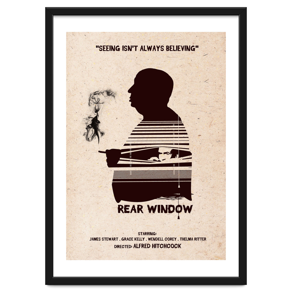 Hitchcock Rear Window movie poster