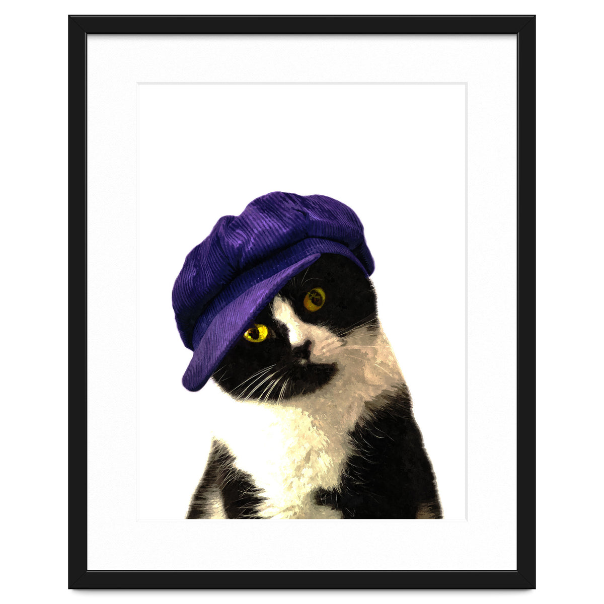 Cat Blue Hat