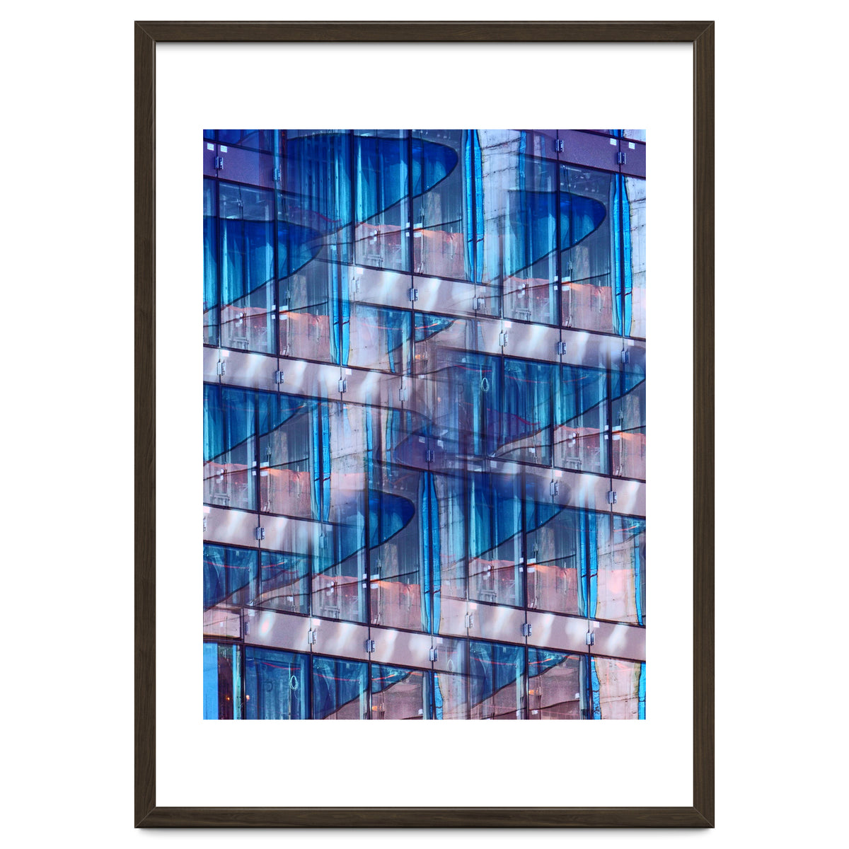 Blue Skyscraper Abstract