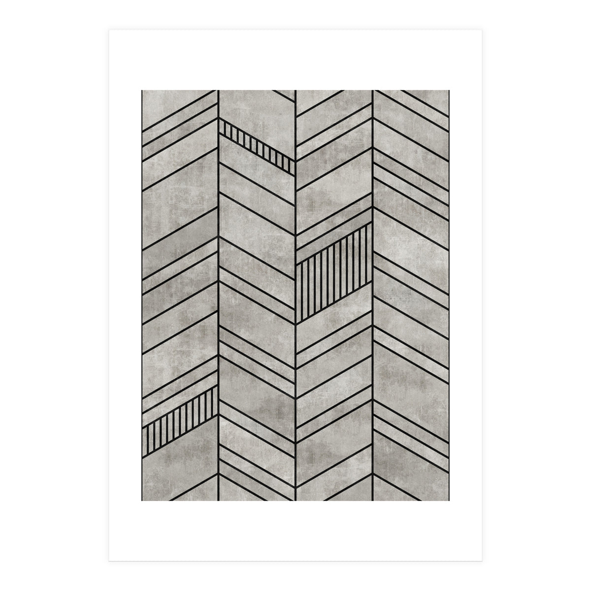 Concrete Chevron Pattern (Print Only)