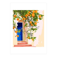 Wherever you go, go with all your heart | Summer Travel Morocco Boho Oranges | Architecture Building (Print Only)