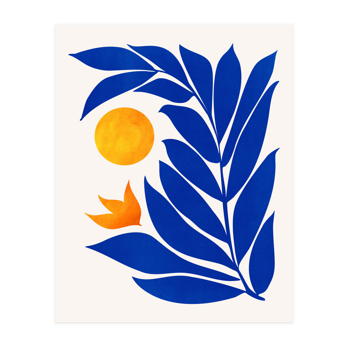 Indigo Garden Sunset (Print Only)