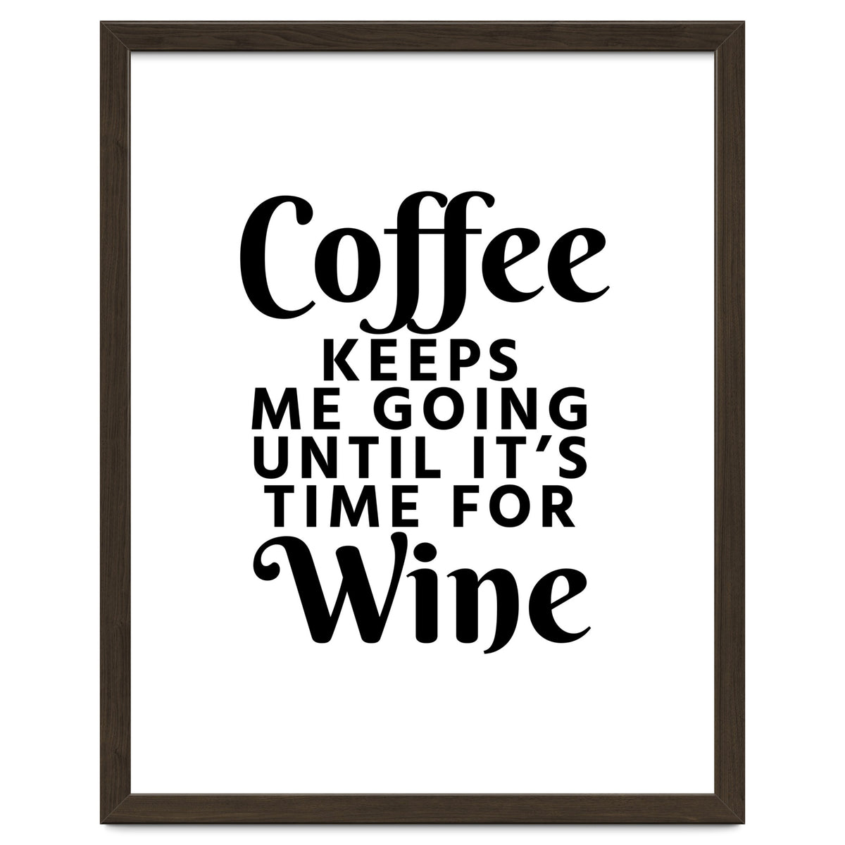 Coffee Keeps Me Going Until It's Time For Wine