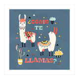 Llama With Cactus Como Te Llamas Spanish Saying 1 (Print Only) thumbnail
