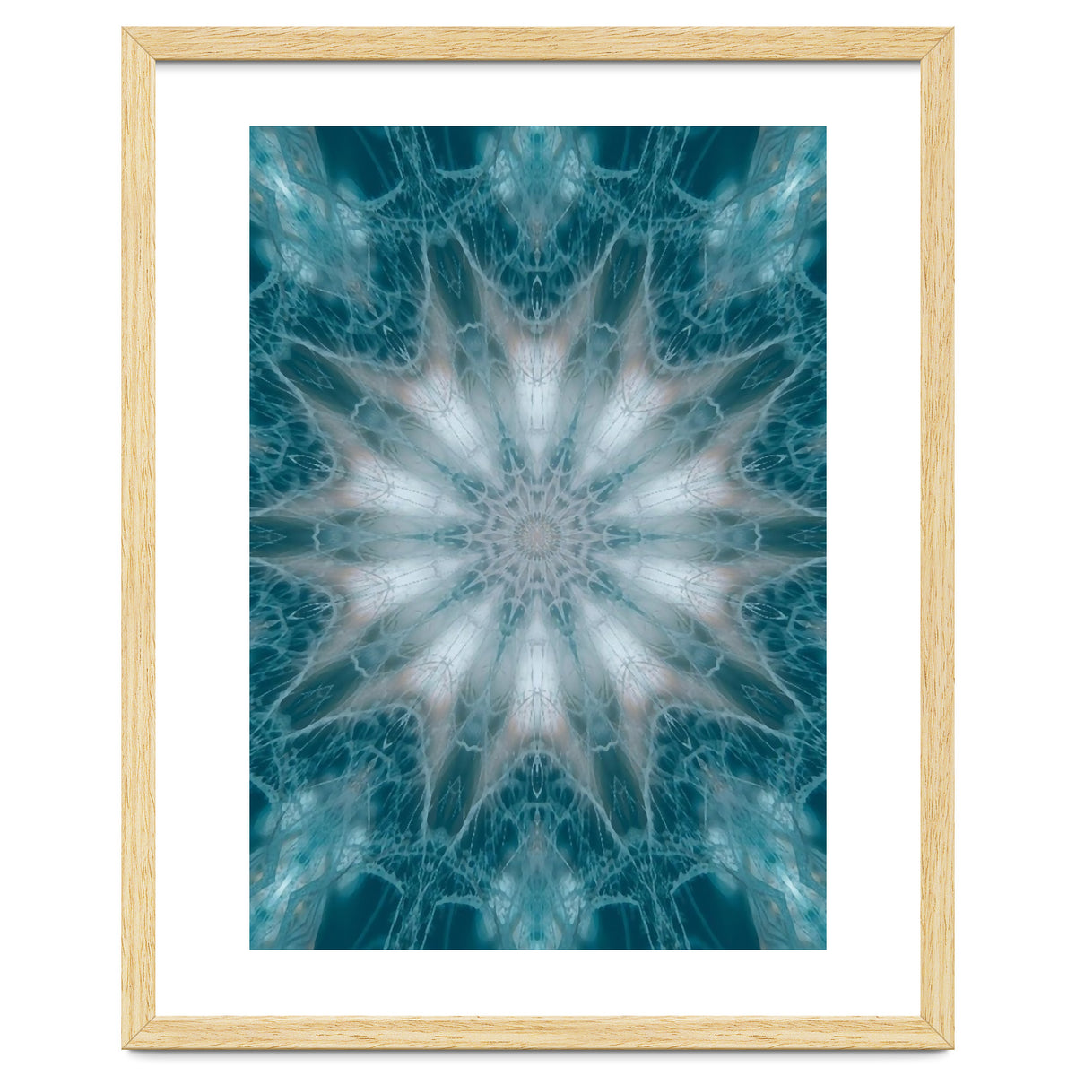 Mandala - Green, White, Rose