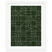My Favorite Geometric Patterns No.6 - Deep Green