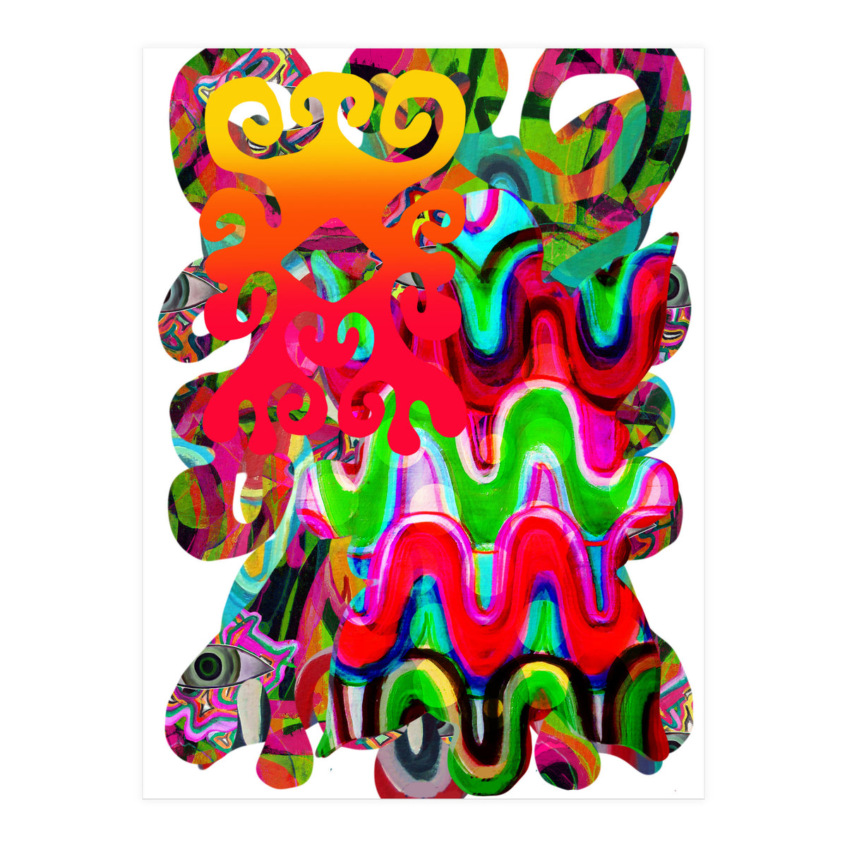 Pop Abstract Asimetrico 1 Copia (Print Only)