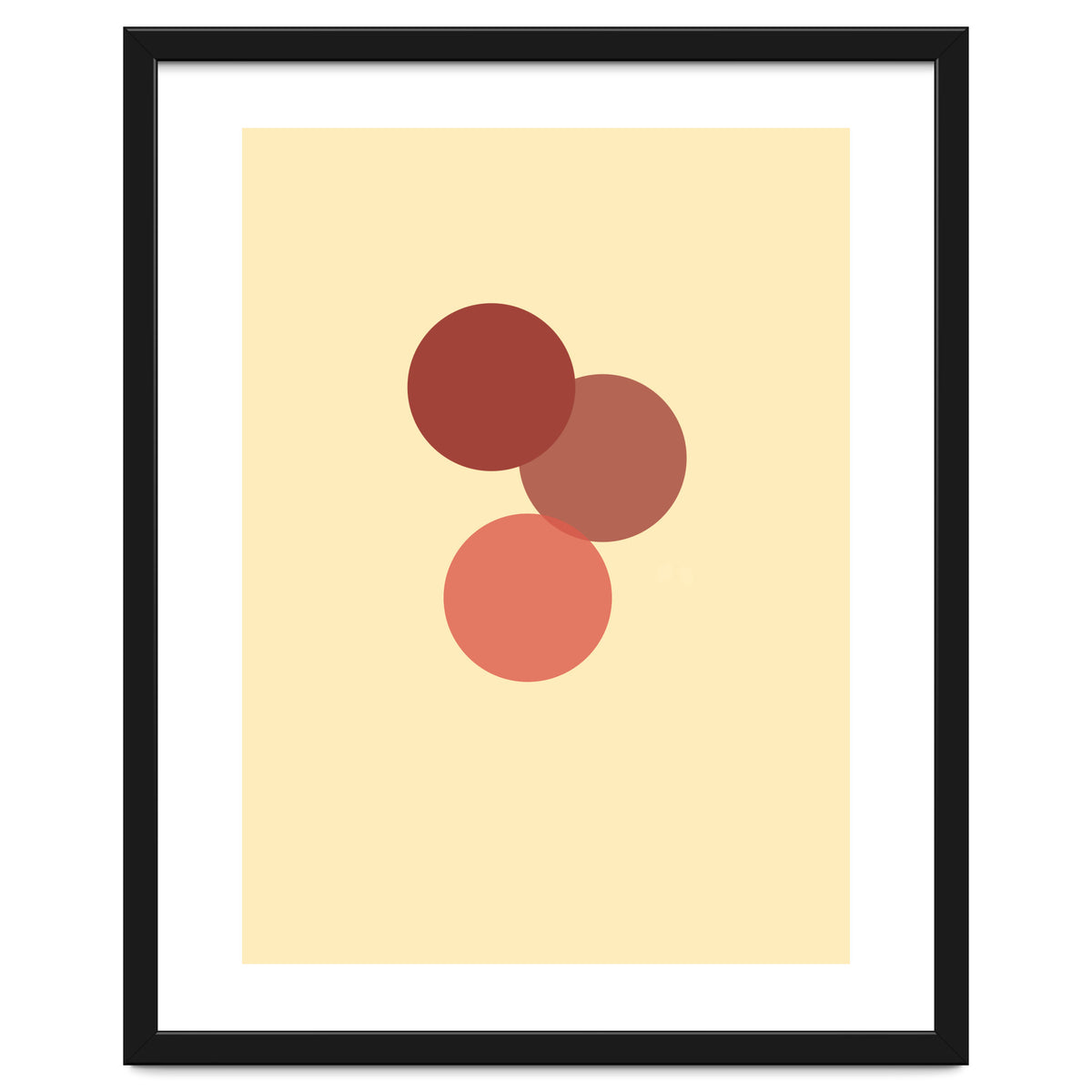 Red circles abstract