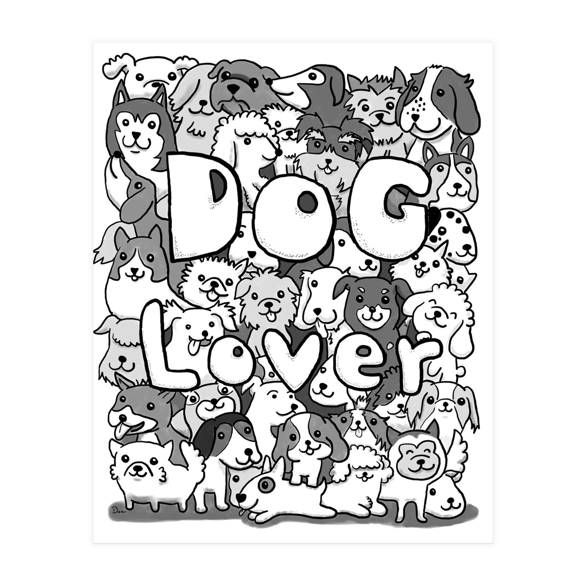 Doodle 72:  Dog Lover (Print Only)