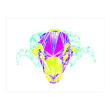 Colourful Geometric Swaledale Sheep Tup with White Lines (Print Only) thumbnail