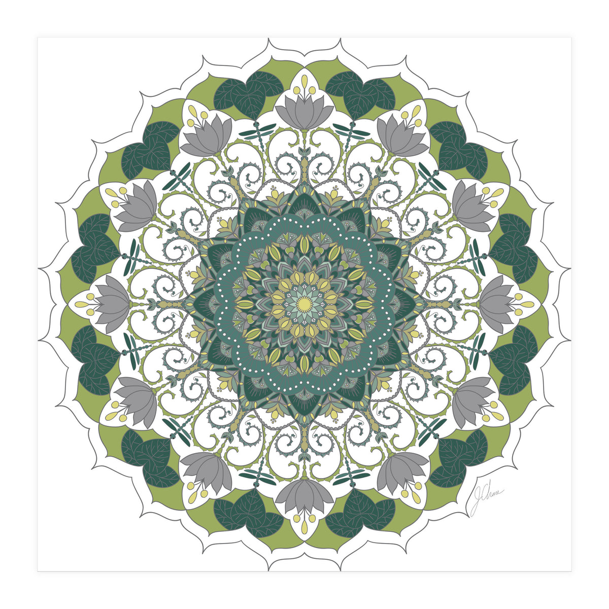 Elegant Mandala (Print Only)